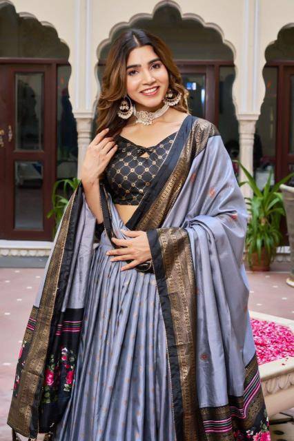 ANOKHI Georgette Gray Wholesale bridal lehengas